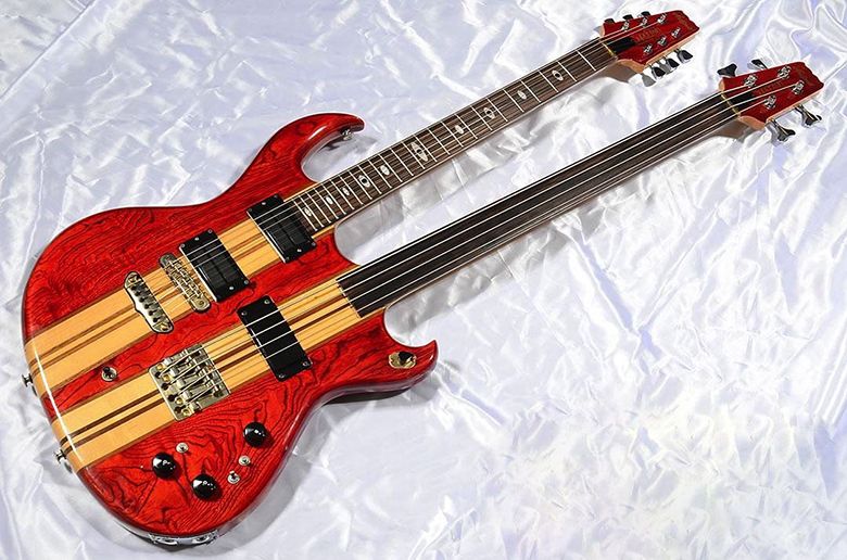 Guitar Blog Aria Pro II ST1504FL Super Twin guitar/fretless bass
